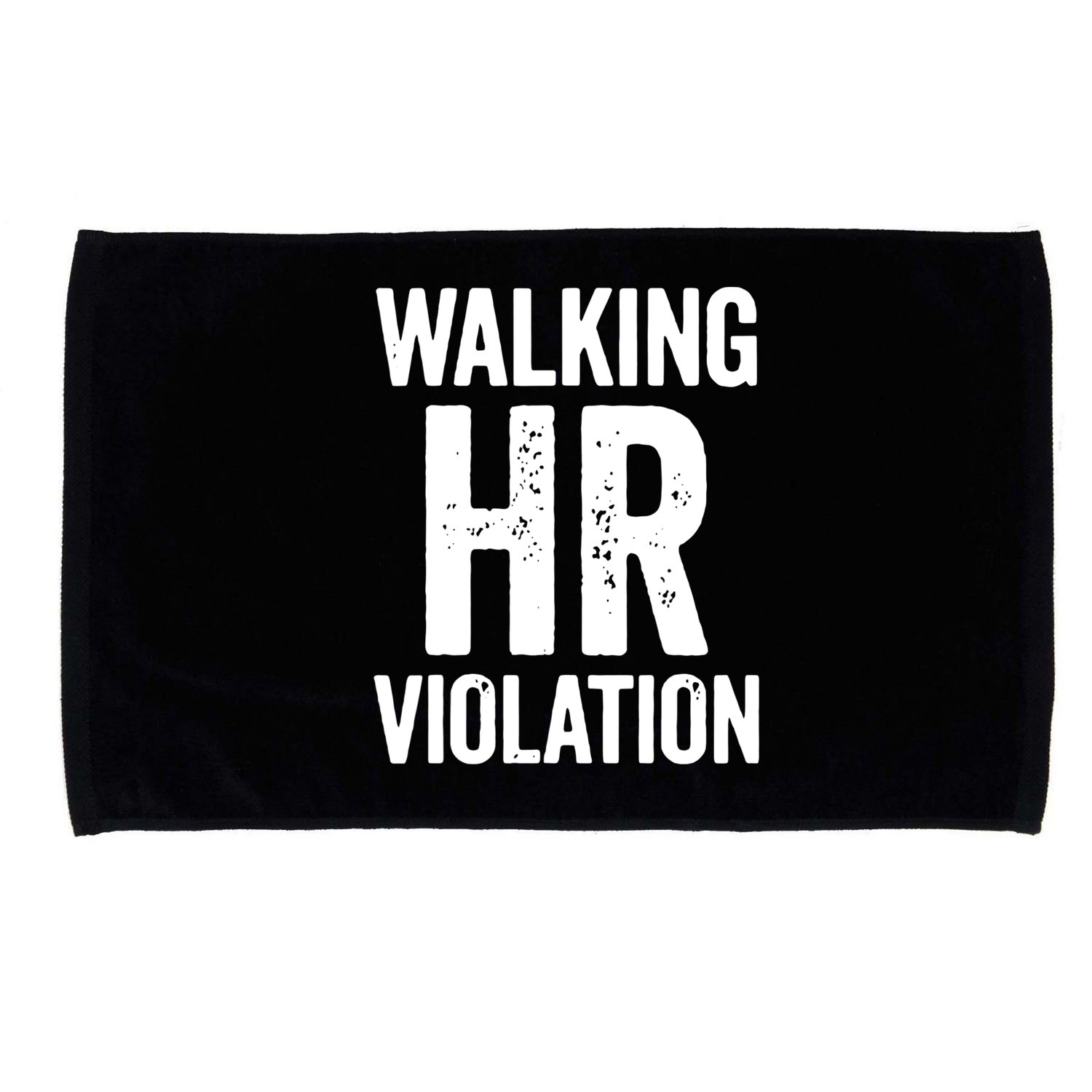 Vintage Walking HR Violation HR Human Resources Nightmare Microfiber Hand Towel