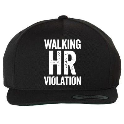 Vintage Walking HR Violation HR Human Resources Nightmare Wool Snapback Cap