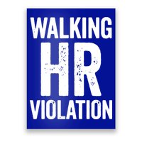 Vintage Walking HR Violation HR Human Resources Nightmare Poster