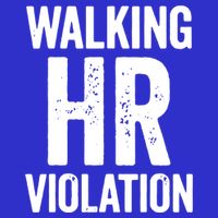 Vintage Walking HR Violation HR Human Resources Nightmare Poster