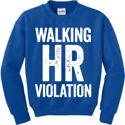 Vintage Walking HR Violation HR Human Resources Nightmare Kids Sweatshirt