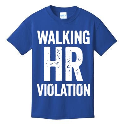 Vintage Walking HR Violation HR Human Resources Nightmare Kids T-Shirt