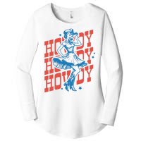 Vintage Western Howdy Rodeo Women Cowgirl Concert Women's Perfect Tri Tunic Long Sleeve Shirt