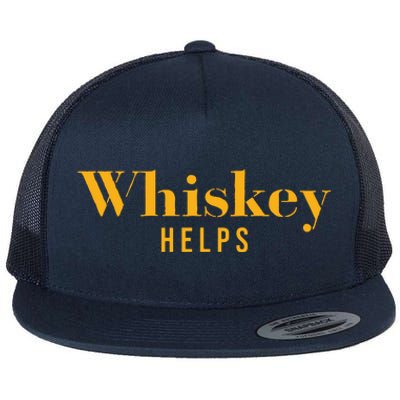 Vintage Whiskey Helps Designer Flat Bill Trucker Hat