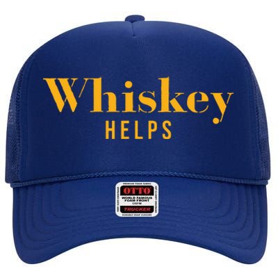 Vintage Whiskey Helps Designer High Crown Mesh Back Trucker Hat