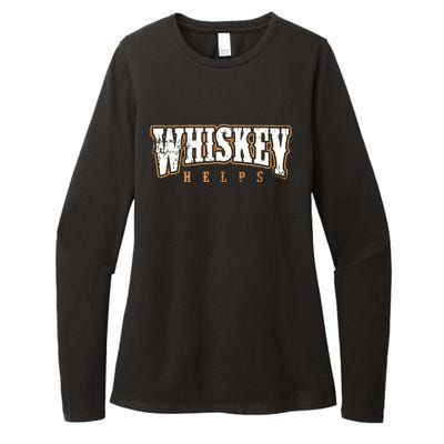 Vintage Whiskey Helps Designer Womens CVC Long Sleeve Shirt