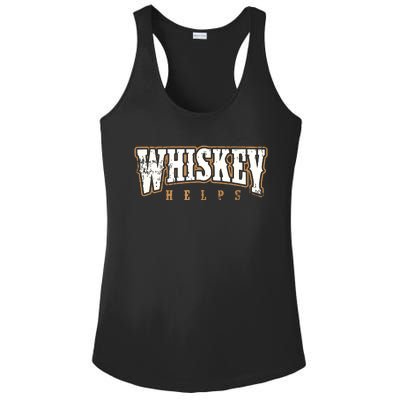 Vintage Whiskey Helps Designer Ladies PosiCharge Competitor Racerback Tank