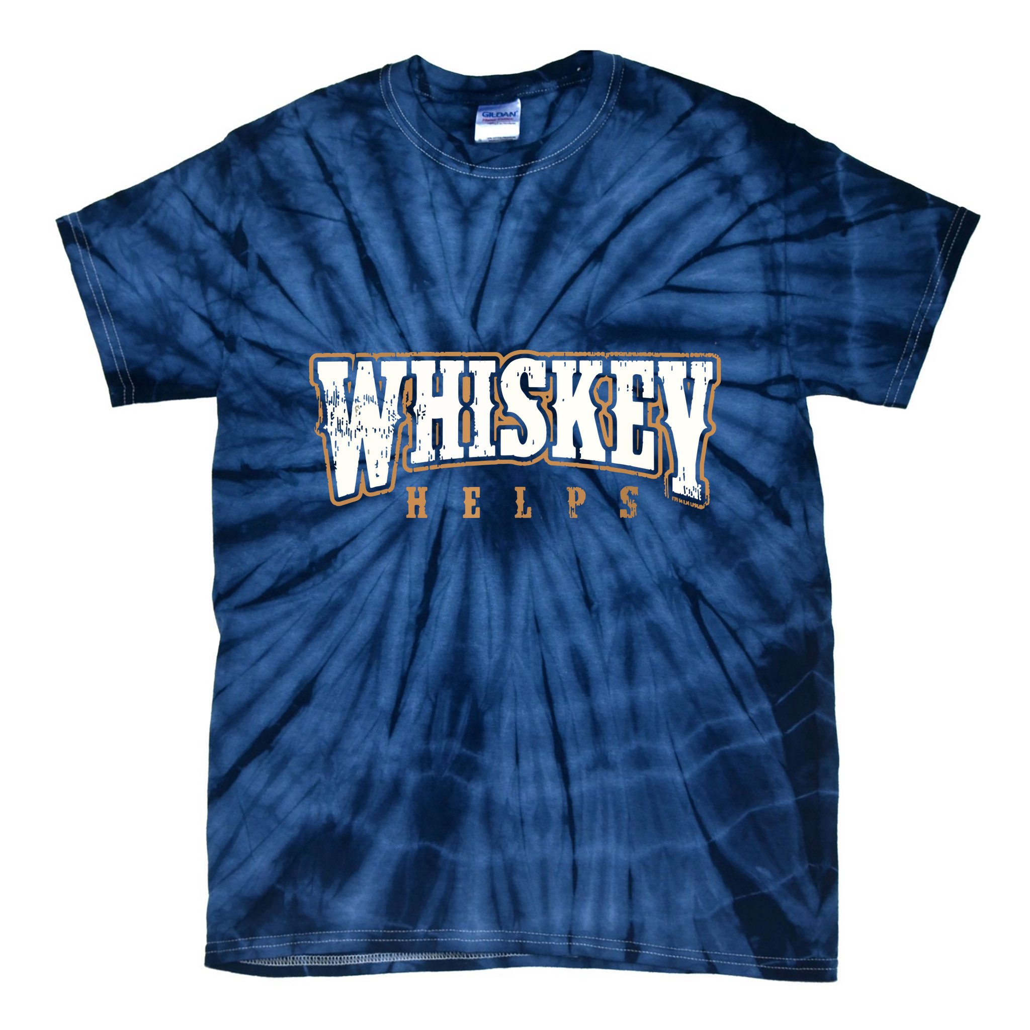 Vintage Whiskey Helps Designer Tie-Dye T-Shirt