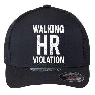 Vintage Walking HR Violation HR Human Resources Nightmare Flexfit Unipanel Trucker Cap