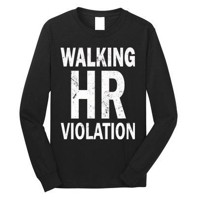 Vintage Walking HR Violation HR Human Resources Nightmare Long Sleeve Shirt