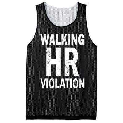 Vintage Walking HR Violation HR Human Resources Nightmare Mesh Reversible Basketball Jersey Tank