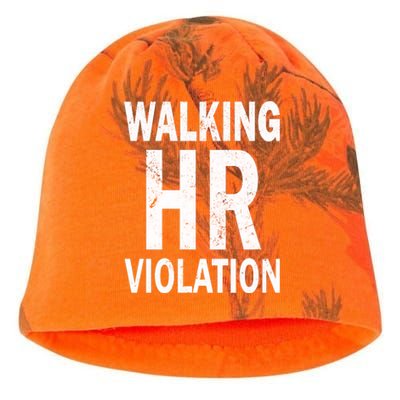 Vintage Walking HR Violation HR Human Resources Nightmare Kati - Camo Knit Beanie