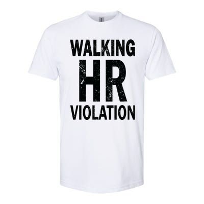 Vintage Walking HR Violation HR Human Resources Nightmare Softstyle® CVC T-Shirt