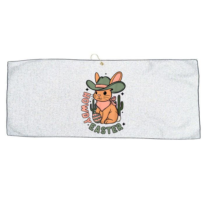 Vintage Western Howdy Easter 2024 Large Microfiber Waffle Golf Towel