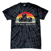 Vintage WASD It's What Moves Me Keycaps Computer Video Gamer Tie-Dye T-Shirt