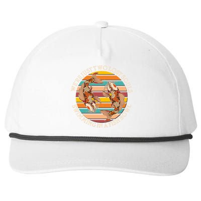 Vintage We're Just Two Lost Souls Swimming In A Fish Bowl Koi Fish Snapback Five-Panel Rope Hat