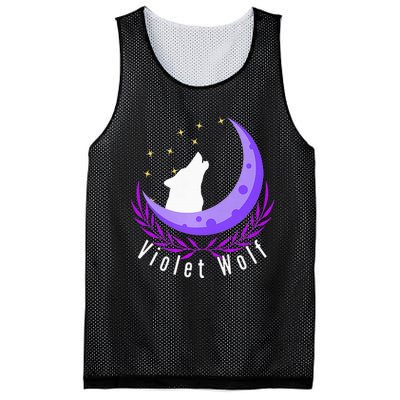 Violet Wolf Jewelry Mesh Reversible Basketball Jersey Tank