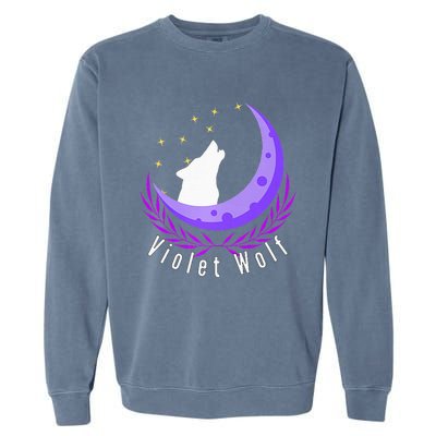 Violet Wolf Jewelry Garment-Dyed Sweatshirt