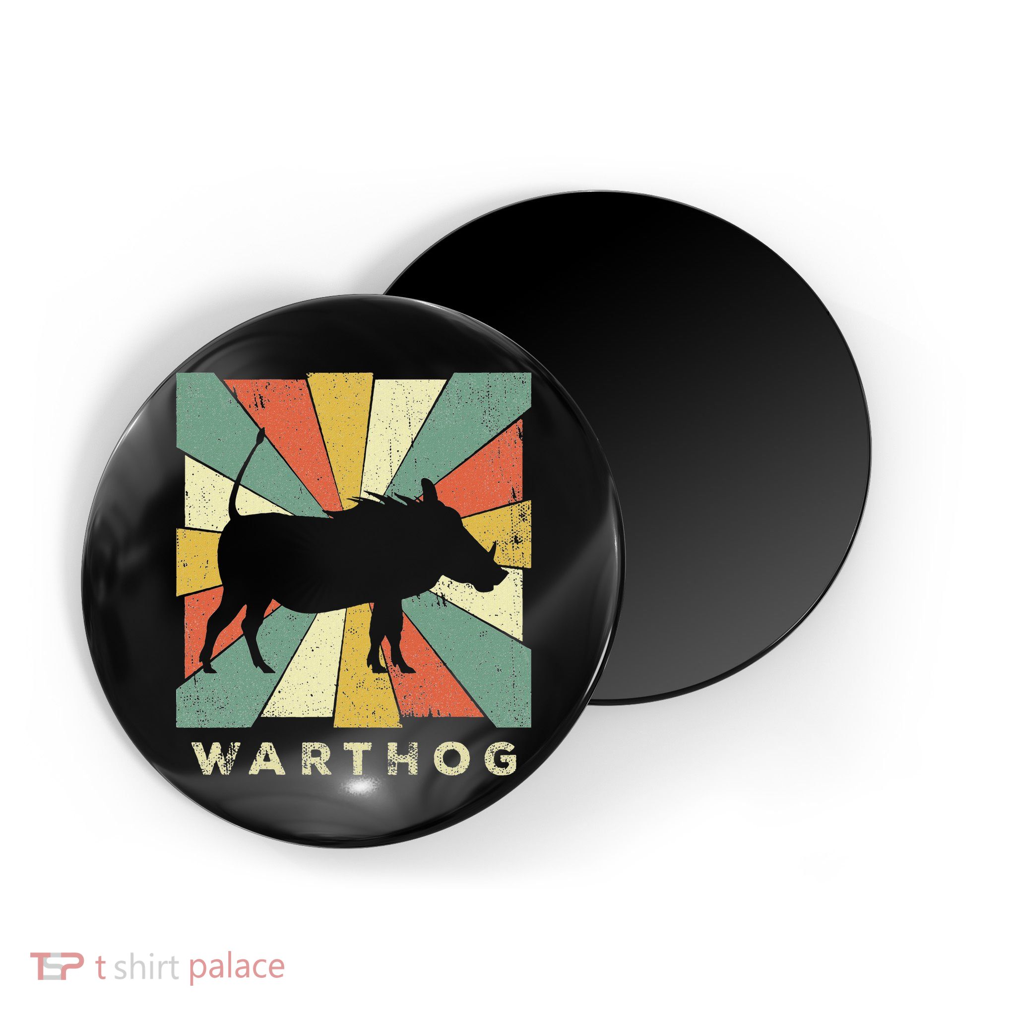 Vintage Warthog Lover Retro Style Animal Magnet