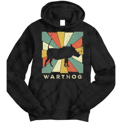 Vintage Warthog Lover Retro Style Animal Tie Dye Hoodie