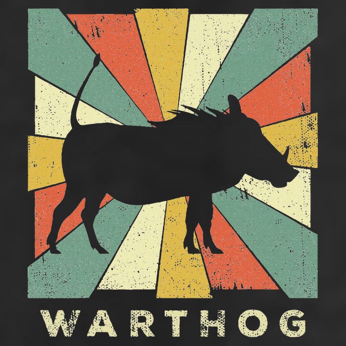 Vintage Warthog Lover Retro Style Animal Hat