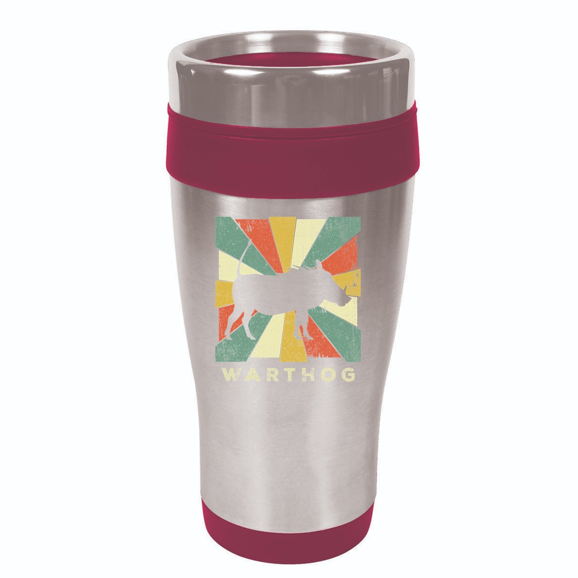 Vintage Warthog Lover Retro Style Animal 16oz Travel Tumbler