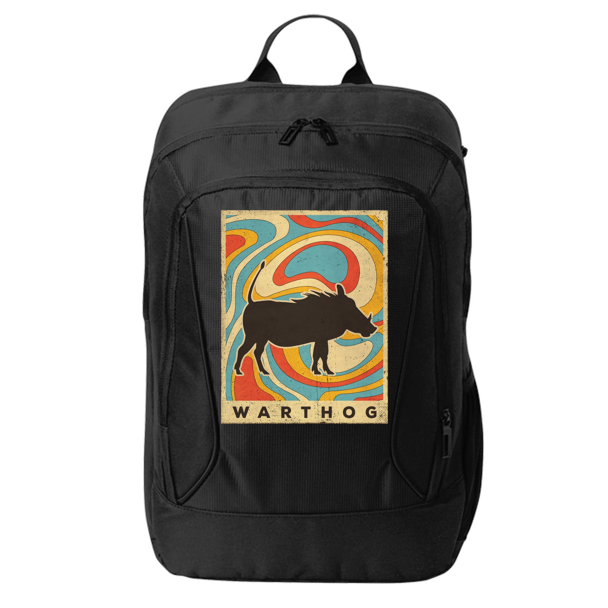 Vintage Warthog Lover Animal Retro Style Funny Gift City Backpack