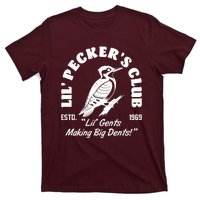 Vintage Woodpecker Lil Peckers Club Estd 1969 Lil Gents Making Big Dents T-Shirt