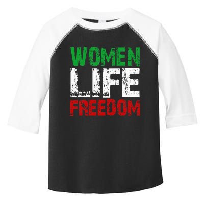 Vintage Woman Life Freedom Distressed Political Free Iran  Toddler Fine Jersey T-Shirt