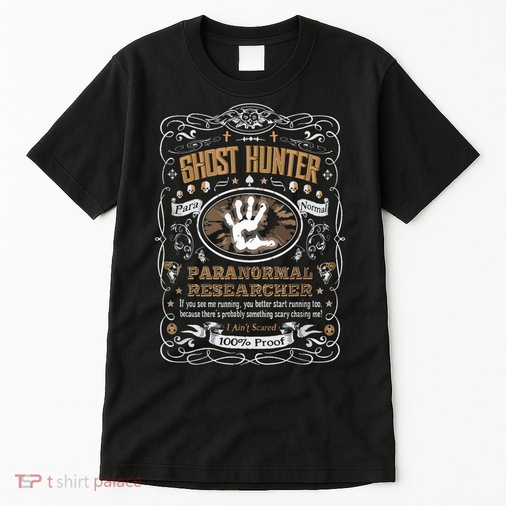 Vintage Whiskey Label Ghost Hunter Tall T-Shirt
