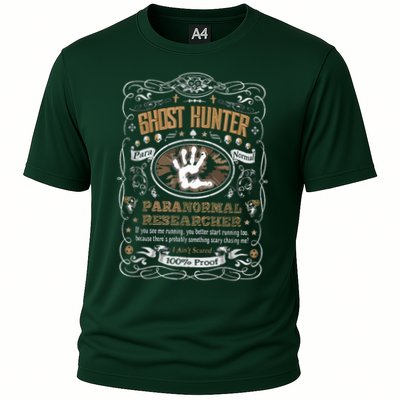 Vintage Whiskey Label Ghost Hunter Performance Shirt