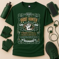 Vintage Whiskey Label Ghost Hunter Performance Shirt