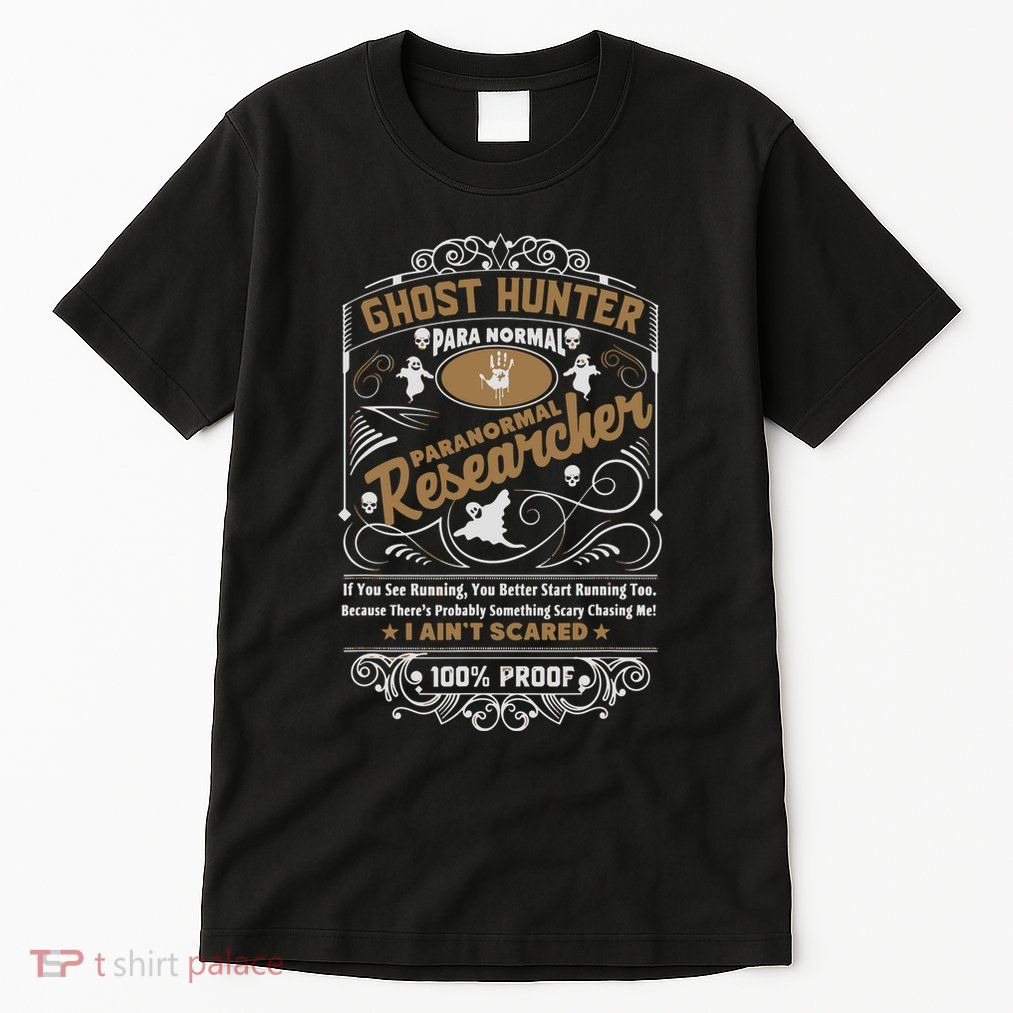 Vintage Whiskey Label Ghost Hunter Tall T-Shirt