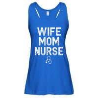 Vintage Wife Mom Nurse Mom Wife Nurse Gift Ladies Essential Flowy Tank