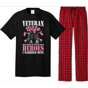 Veteran Wife Married Mine Proud Military Veteran Husband Gift Pajama Set