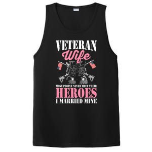 Veteran Wife Married Mine Proud Military Veteran Husband Gift PosiCharge Competitor Tank