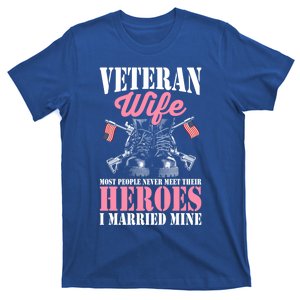 Veteran Wife Married Mine Proud Military Veteran Husband Gift T-Shirt