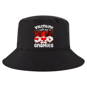 Valentine With My Gnomies Gnomes Red Plaid Valentines Day Gift Cool Comfort Performance Bucket Hat