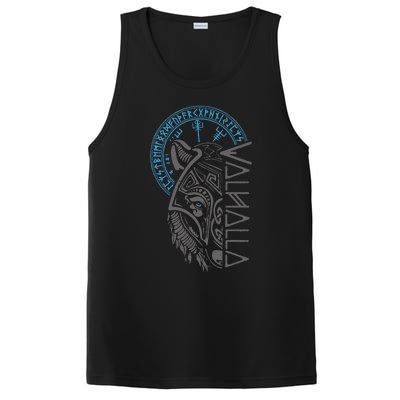 Valhalla Wolf Mask Odin Runes Norse Compass Viking PosiCharge Competitor Tank