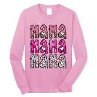 Vintage Western Mama Retro Mama Valentine Long Sleeve Shirt