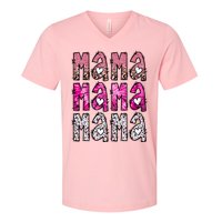 Vintage Western Mama Retro Mama Valentine V-Neck T-Shirt