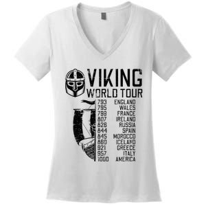 Viking World Norse Mythology Gift Historical Era Women's V-Neck T-Shirt