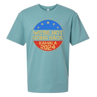 Vintage Were Not Going Back Vote Kamala Harris 2024 Election Sueded Cloud Jersey T-Shirt