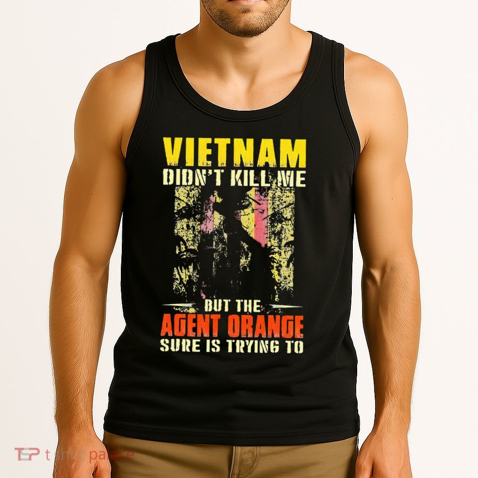 Vietnam War Orange Agent Military Victims Retired Soldiers Tank Top