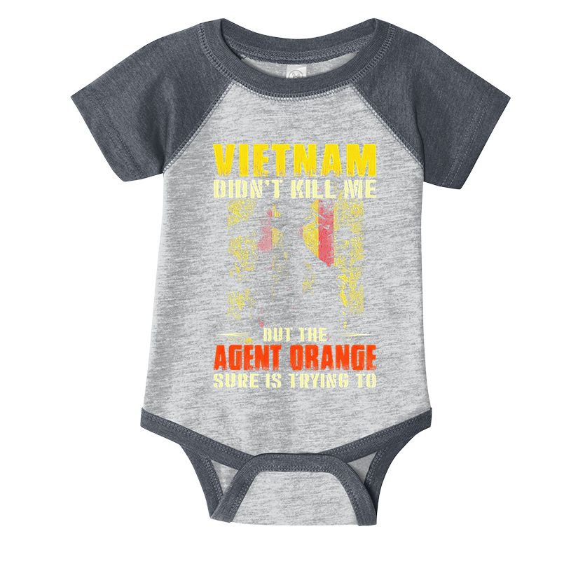 Vietnam War Orange Agent Military Victims Retired Soldiers Infant Baby Jersey Bodysuit
