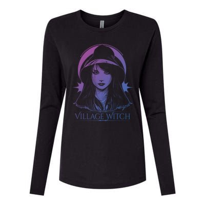 Village Witch Occult Wicca Witchcraft Gift Womens Cotton Relaxed Long Sleeve T-Shirt