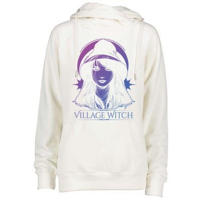 Village Witch Occult Wicca Witchcraft Gift Womens Funnel Neck Pullover Hood