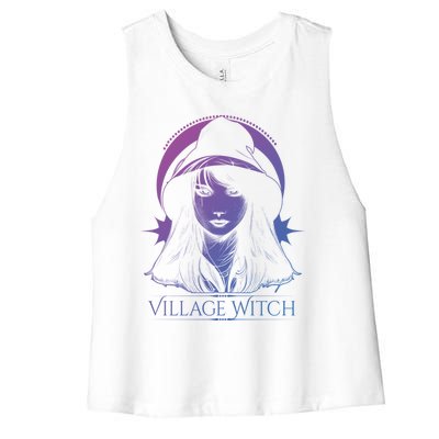 Village Witch Occult Wicca Witchcraft Gift Women's Racerback Cropped Tank