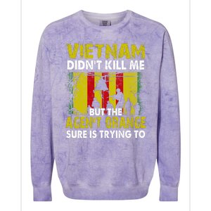 Vietnam War Orange Agent Military Victims Retired Soldiers Colorblast Crewneck Sweatshirt