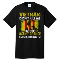 Vietnam War Orange Agent Military Victims Retired Soldiers Tall T-Shirt